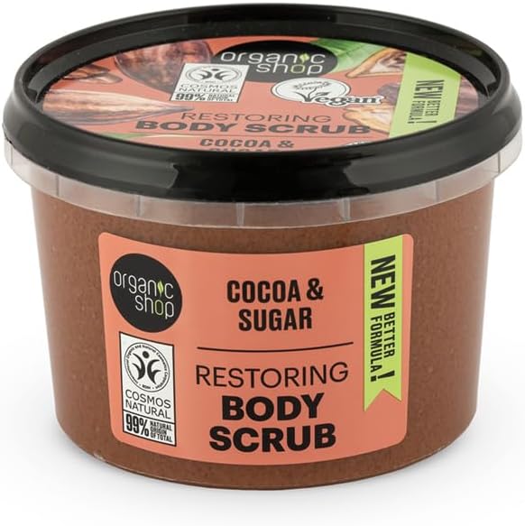 Organic Shop 250ml Body Scrub Cherry Blossom Exfoliating Cherry & White Chocolate