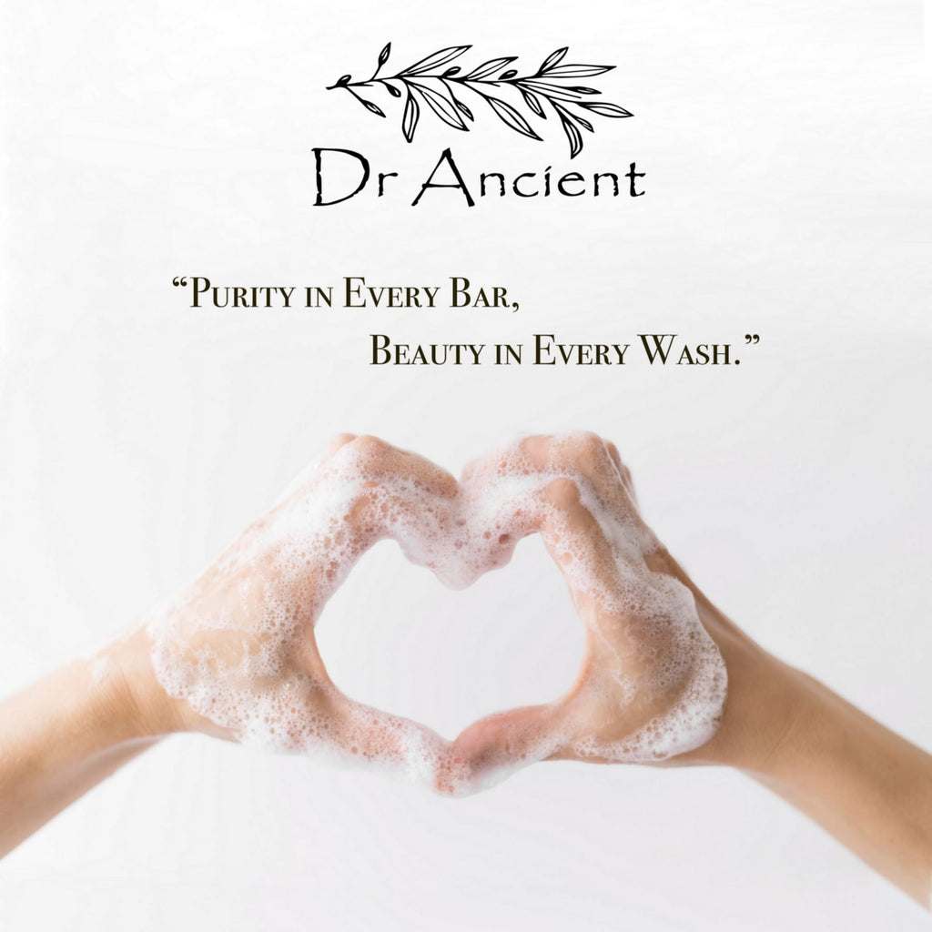 Dr.Ancient Turmeric Soap Bar, Organic Soap Bars Handcrafted the Traditional Way, Natural Chemical-Free, Vegan, Used for Face Wash, Body Wash, and Hand Cleansing, Nourishing & Daily Skincare Routine