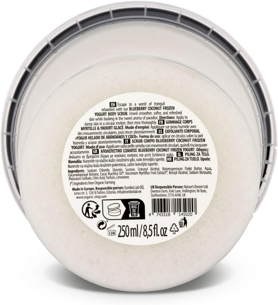 Organic Shop 250ml Body Scrub Cherry Blossom Exfoliating Cherry & White Chocolate