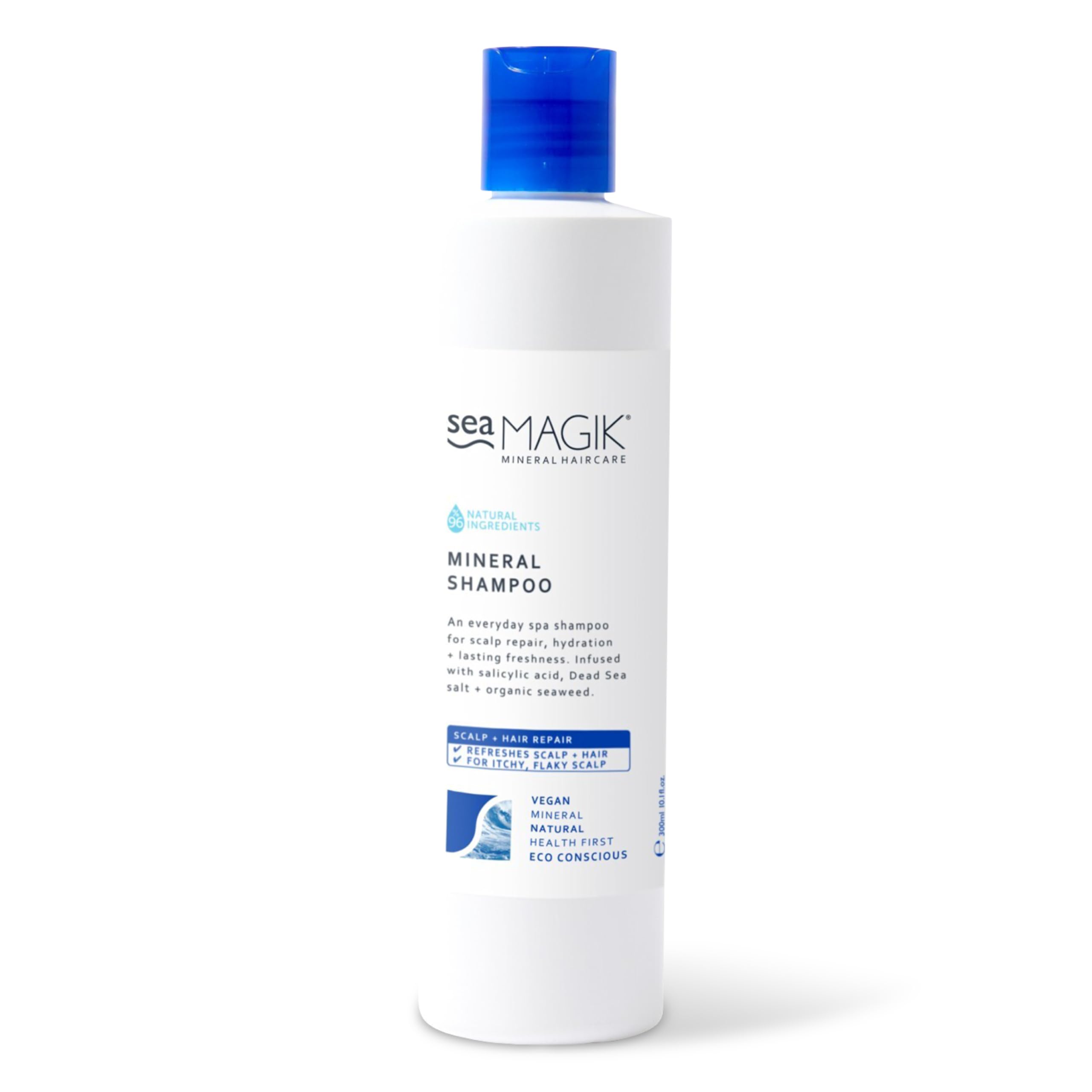 Sea Magik - Salicylic Acid Shampoo for Psoriasis & Itchy Scalp Relief, Soothing Antibacterial Seaweed Treatment for Medicated Conditions Like Folliculitis, Eczema & Scalp Acne, Cruelty-Free (300ml)
