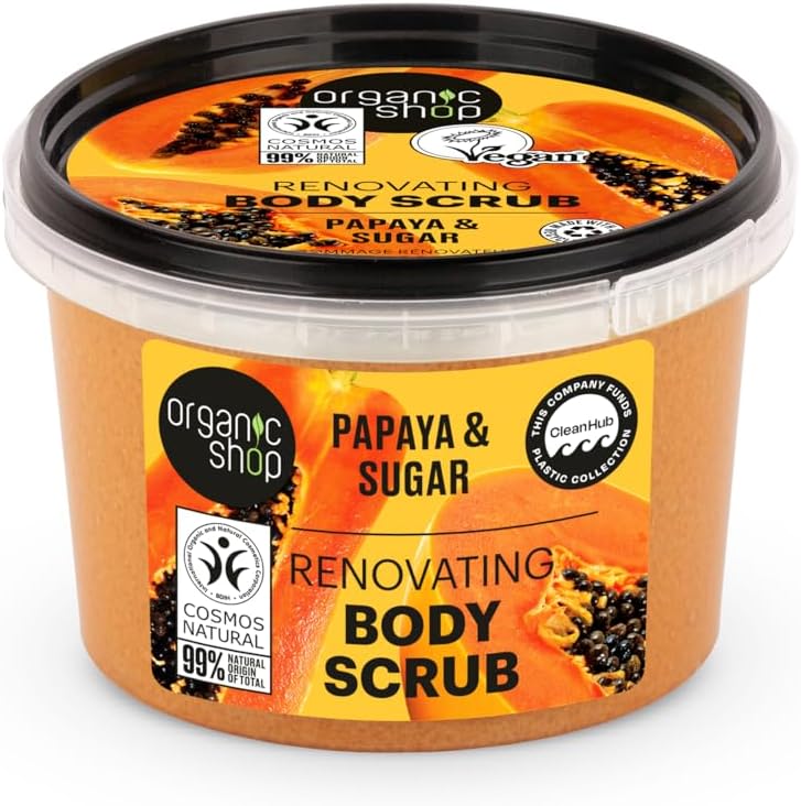 Organic Shop 250ml Body Scrub Cherry Blossom Exfoliating Cherry & White Chocolate