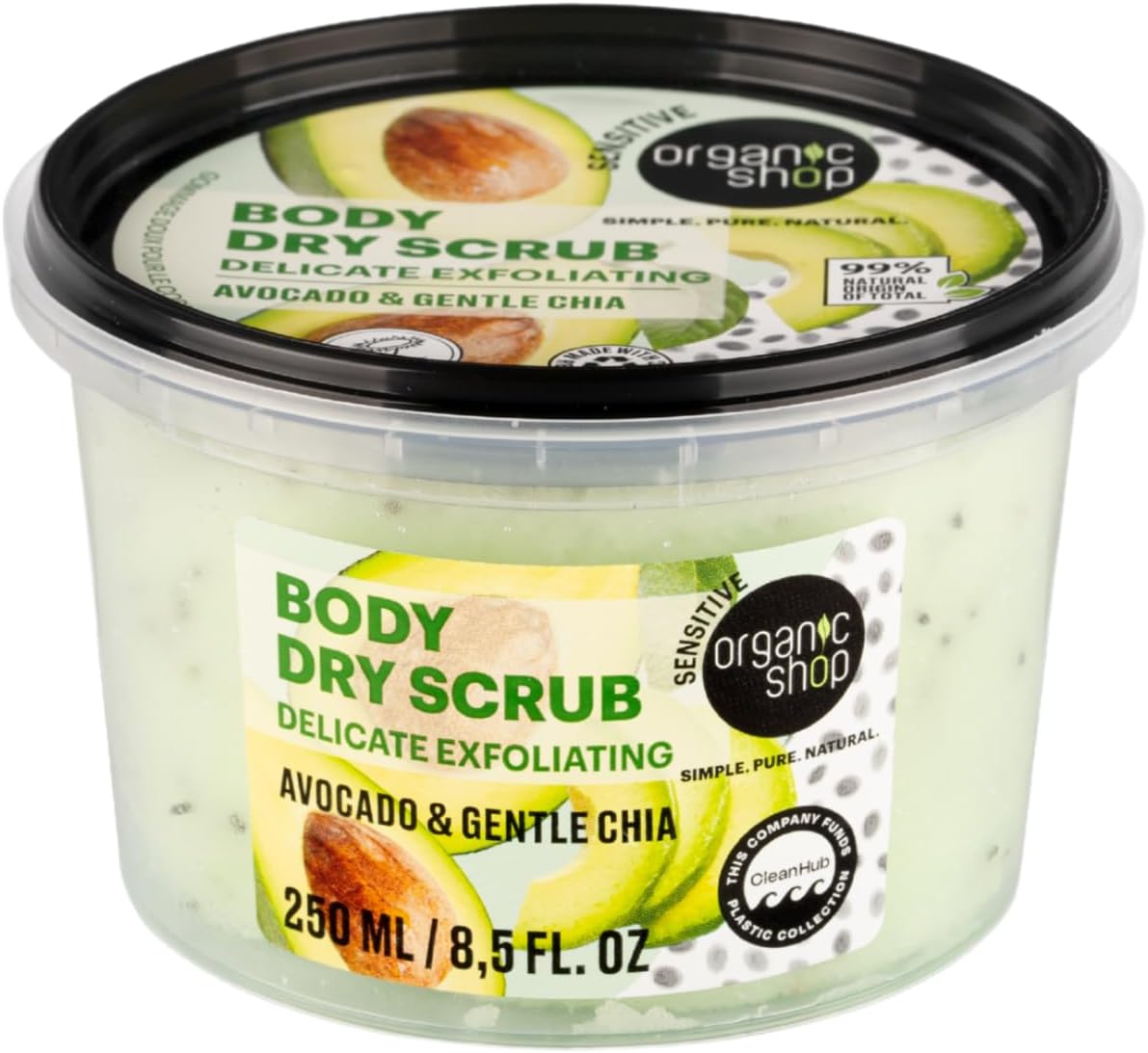 Organic Shop 250ml Body Scrub Cherry Blossom Exfoliating Cherry & White Chocolate