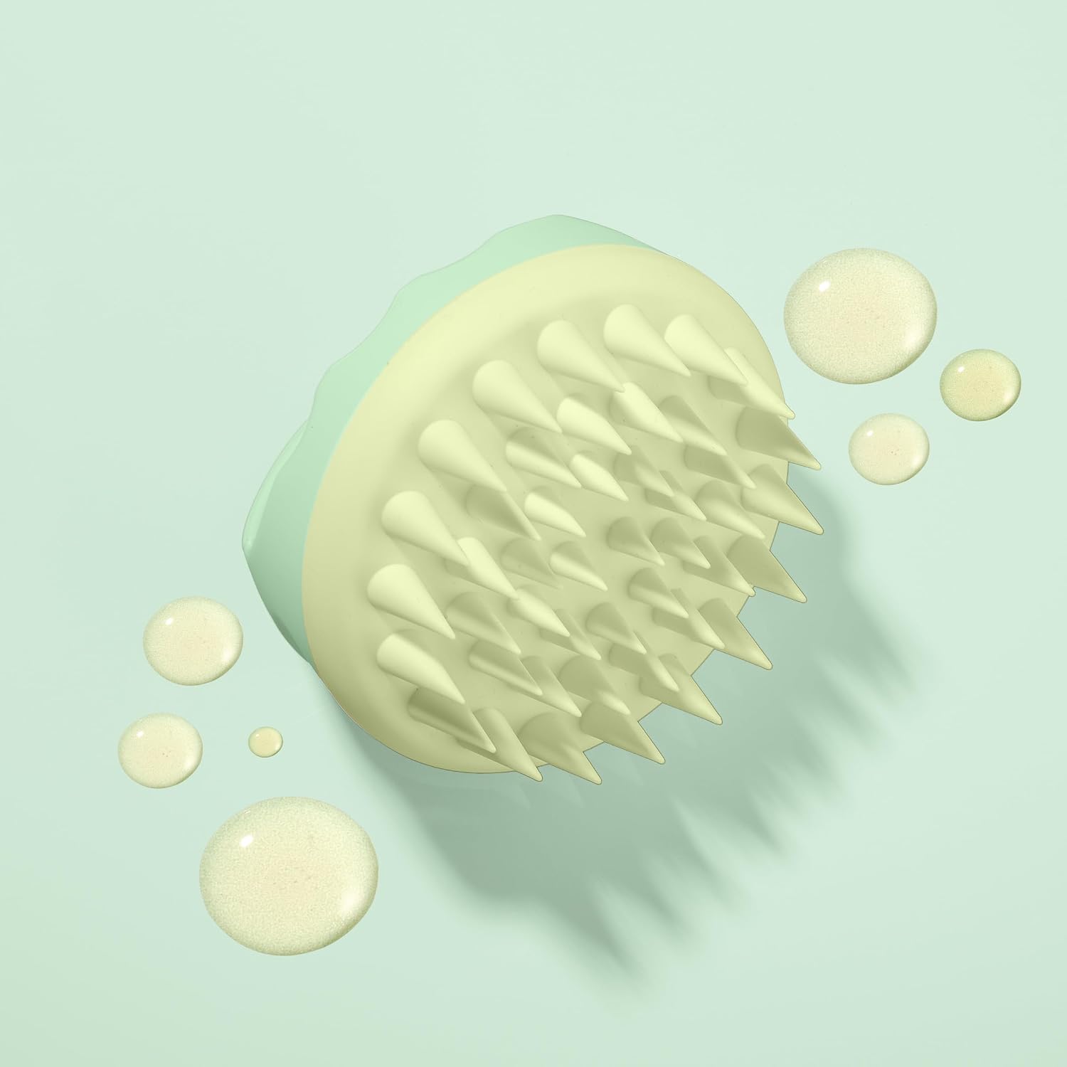 Nature Spell Scalp Massager & Scrubber, Soft Silicone Bristles, Oil Applicator & Exfoliator for Wet and Dry Hair