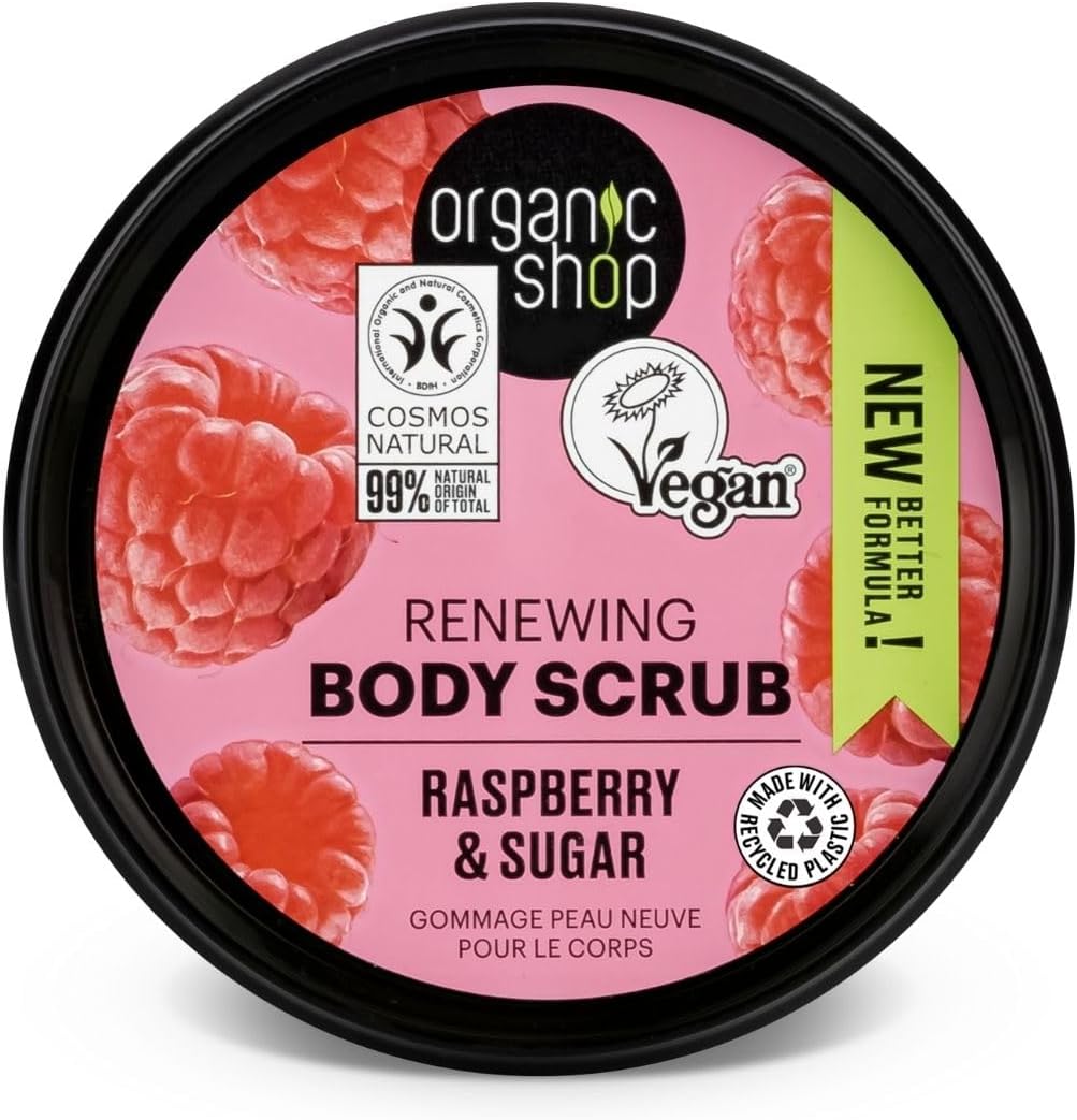 Organic Shop 250ml Body Scrub Cherry Blossom Exfoliating Cherry & White Chocolate