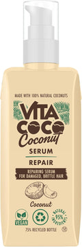 Vita Coco Coconut Repair Serum for Damaged Hair 150ml, 95 Percent+ Natural Repairing Hair Treatment, protects and repairs, for all hair types
