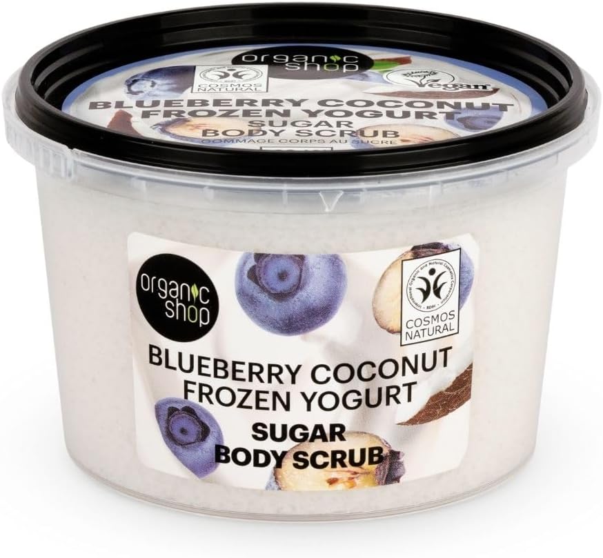 Organic Shop 250ml Body Scrub Cherry Blossom Exfoliating Cherry & White Chocolate