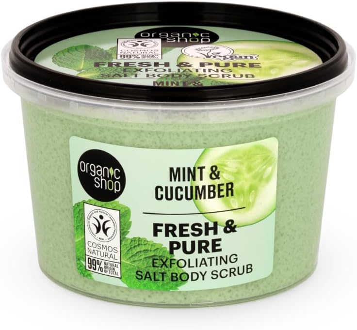 Organic Shop 250ml Body Scrub Cherry Blossom Exfoliating Cherry & White Chocolate