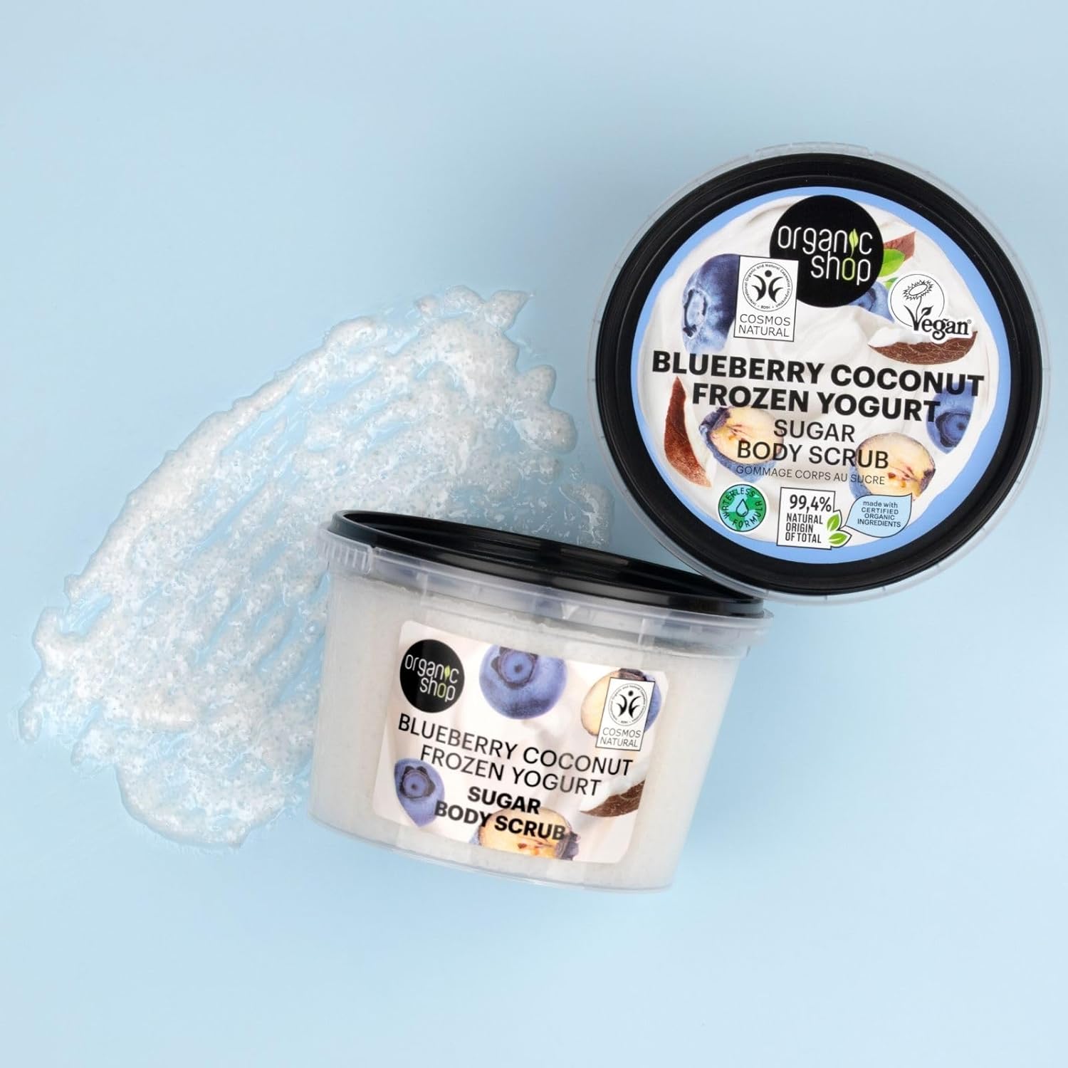 Organic Shop 250ml Body Scrub Cherry Blossom Exfoliating Cherry & White Chocolate