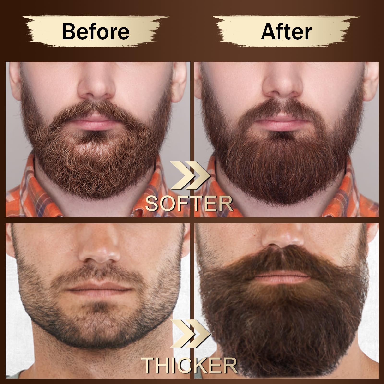 XIKEZAN Beard Grooming Kit for Men Gifts w/Beard Conditioner, 2 Scent Oil, Birthday Christmas Secret Santa Stocking Fillers Gifts for Men Him Dad Husband Boyfriend