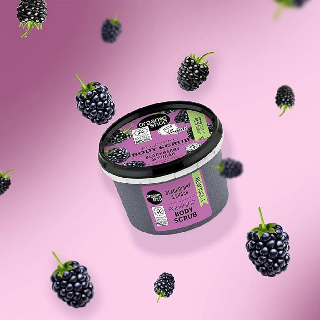 Organic Shop 250ml Body Scrub Cherry Blossom Exfoliating Cherry & White Chocolate