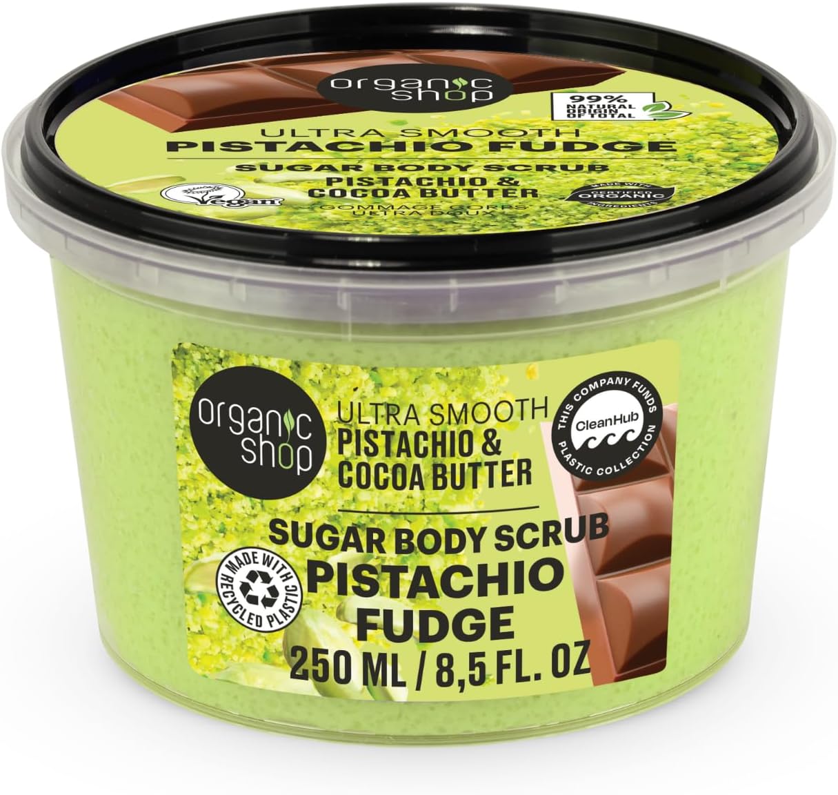 Organic Shop 250ml Body Scrub Cherry Blossom Exfoliating Cherry & White Chocolate