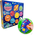 ZIMPLI 9 x Solar System Bath Bombs Gift Set, 9 x Planetary Fact Cards, Kids Educational Planet Toy, Science Kits for Boys & Girls, Bath Toy Birthday Presents, Learning Pocket Money Gifts
