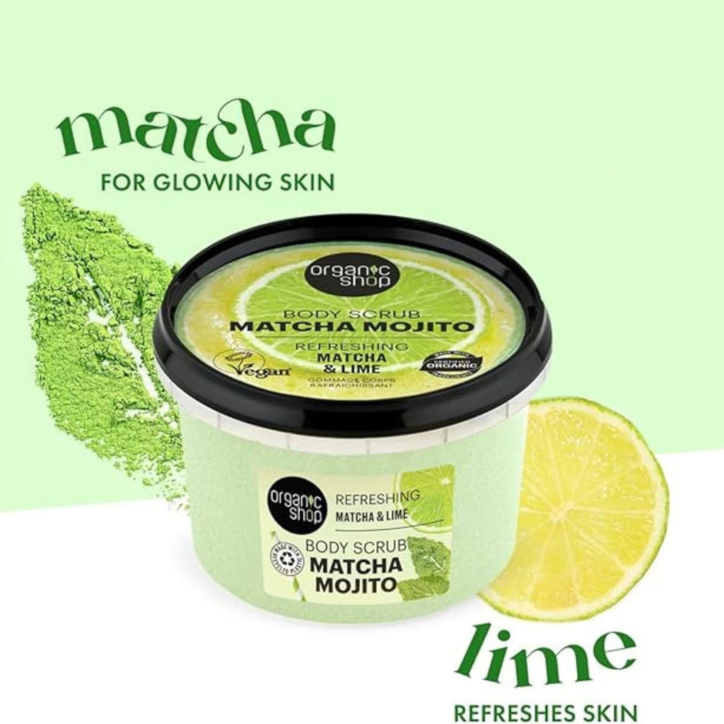 Organic Shop 250ml Body Scrub Cherry Blossom Exfoliating Cherry & White Chocolate