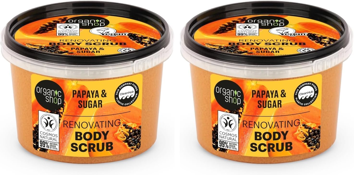 Organic Shop 250ml Body Scrub Cherry Blossom Exfoliating Cherry & White Chocolate