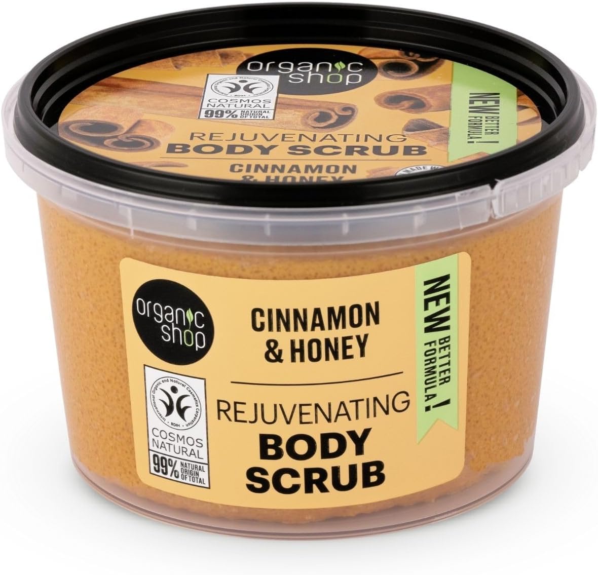 Organic Shop 250ml Body Scrub Cherry Blossom Exfoliating Cherry & White Chocolate