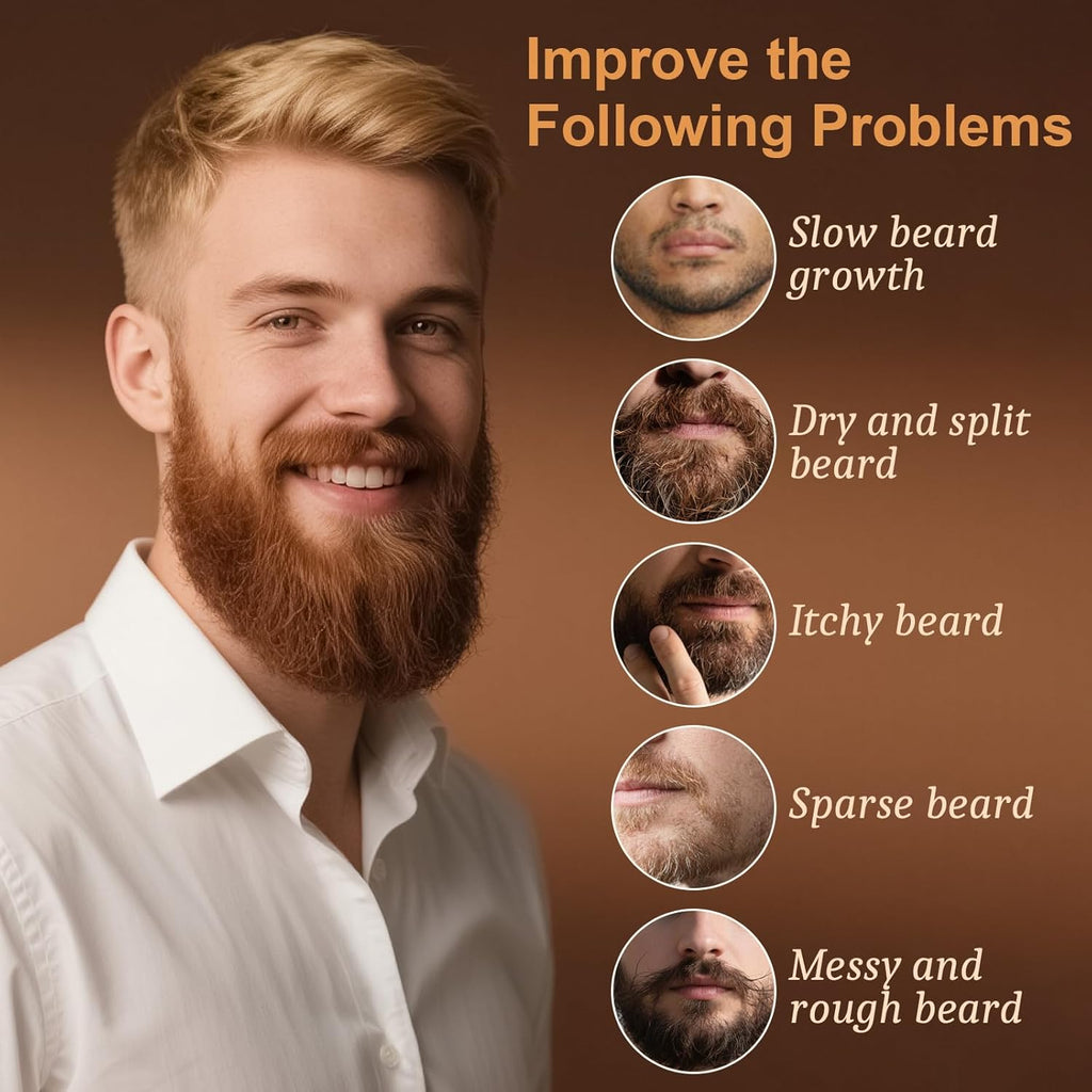 Beard Oil 5 Pack,Pure & Natural Sandalwood,Cedarwood,Vanilla,Sweet Orange,Unscented for Men Beard Growth,Soften,Moisturize,Strength,Christmas Fathers Valentines Gifts for Men Him Dad Boyfriend Husband