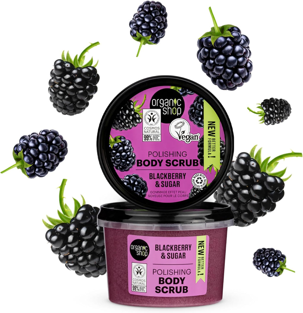 Organic Shop 250ml Body Scrub Cherry Blossom Exfoliating Cherry & White Chocolate