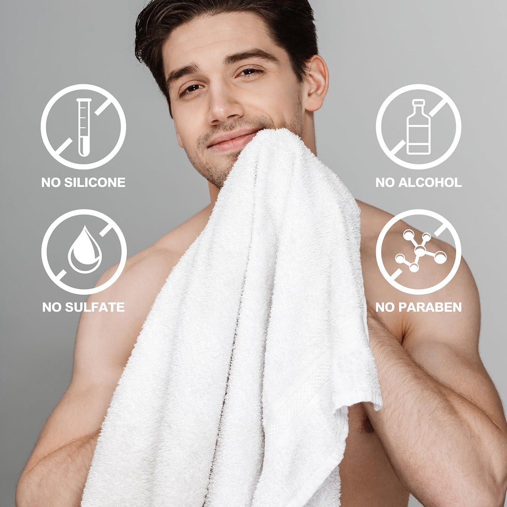 Bath and Body Gift Baskets for Men Body & Earth 9Pcs Fresh Citrus Mens Bath Set with Body Lotion, Face Wash, Shower Gel, Bubble Bath, Loofah Gift Set for Men Fathers Day Valentine Gifts Christmas