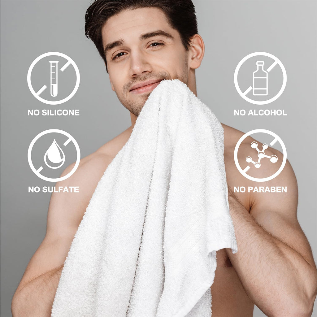 Bath and Body Gift Baskets for Men Body & Earth 9Pcs Fresh Citrus Mens Bath Set with Body Lotion, Face Wash, Shower Gel, Bubble Bath, Loofah Gift Set for Men Fathers Day Valentine Gifts Christmas
