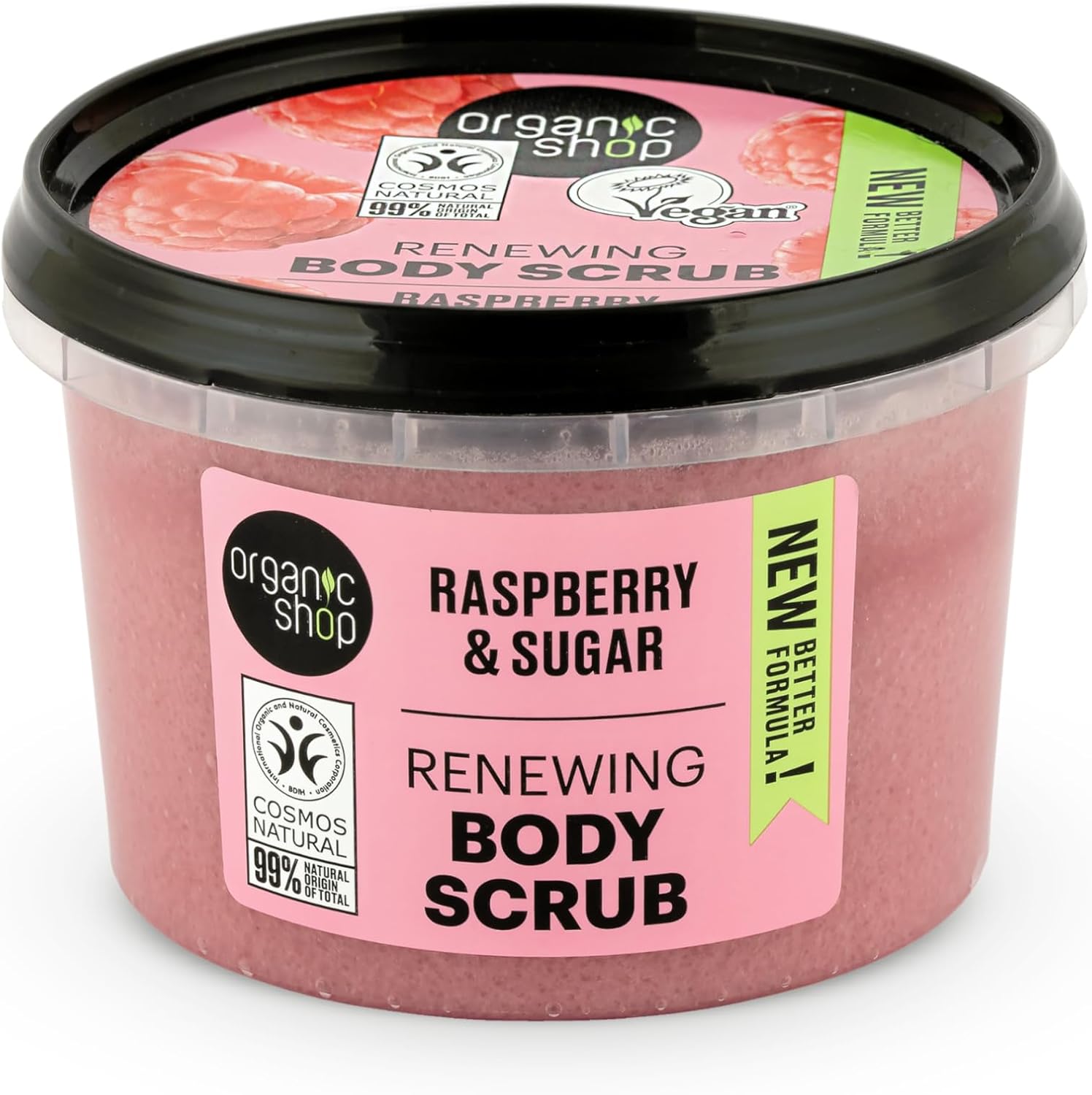 Organic Shop 250ml Body Scrub Cherry Blossom Exfoliating Cherry & White Chocolate