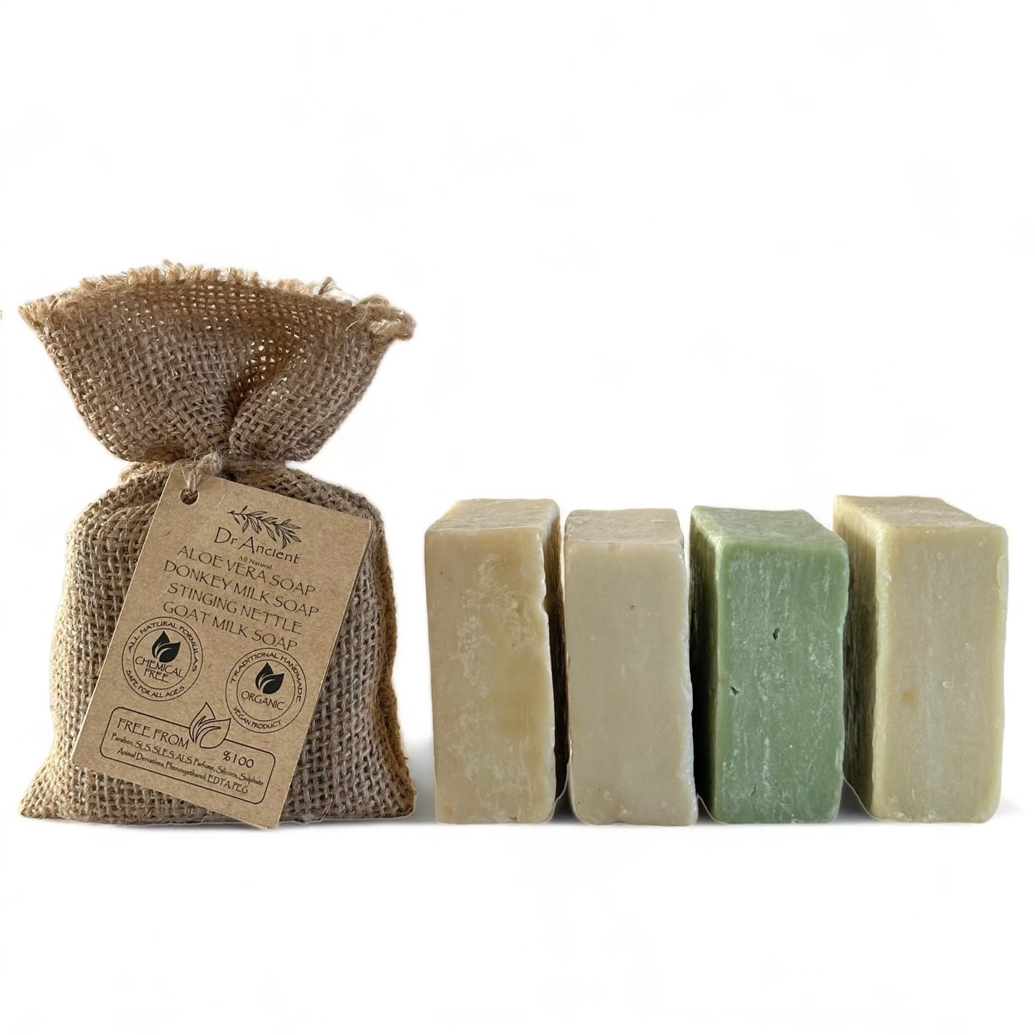 Dr.Ancient Turmeric Soap Bar, Organic Soap Bars Handcrafted the Traditional Way, Natural Chemical-Free, Vegan, Used for Face Wash, Body Wash, and Hand Cleansing, Nourishing & Daily Skincare Routine