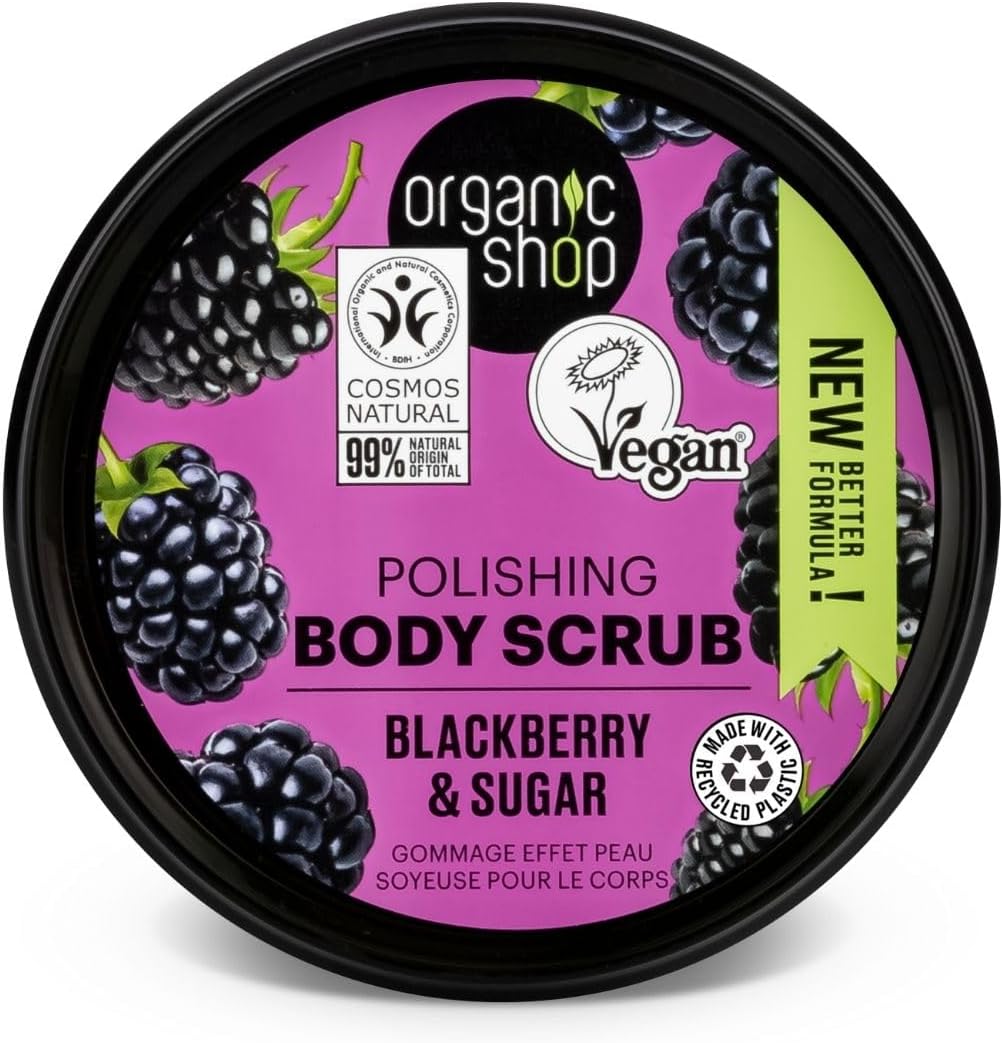 Organic Shop 250ml Body Scrub Cherry Blossom Exfoliating Cherry & White Chocolate