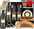 XIKEZAN Beard Grooming Kit for Men Gifts w/Beard Conditioner, 2 Scent Oil, Birthday Christmas Secret Santa Stocking Fillers Gifts for Men Him Dad Husband Boyfriend