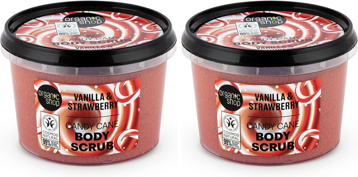 Organic Shop 250ml Body Scrub Cherry Blossom Exfoliating Cherry & White Chocolate