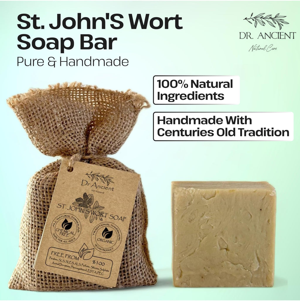 Dr.Ancient Turmeric Soap Bar, Organic Soap Bars Handcrafted the Traditional Way, Natural Chemical-Free, Vegan, Used for Face Wash, Body Wash, and Hand Cleansing, Nourishing & Daily Skincare Routine