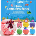 Kids Bath Bombs – Fizzy Bath Bubbles with Cocoa & Shea Butter – Surprise Bath Bombs for Kids Gentle on Delicate Skin – Colourful Bathtime Fun for Children – Ideal Gift for Boys & Girls – 6 Pack