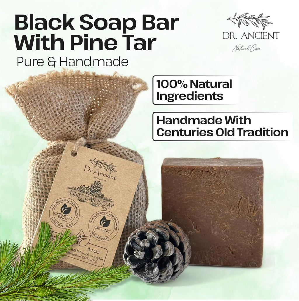 Dr.Ancient Turmeric Soap Bar, Organic Soap Bars Handcrafted the Traditional Way, Natural Chemical-Free, Vegan, Used for Face Wash, Body Wash, and Hand Cleansing, Nourishing & Daily Skincare Routine