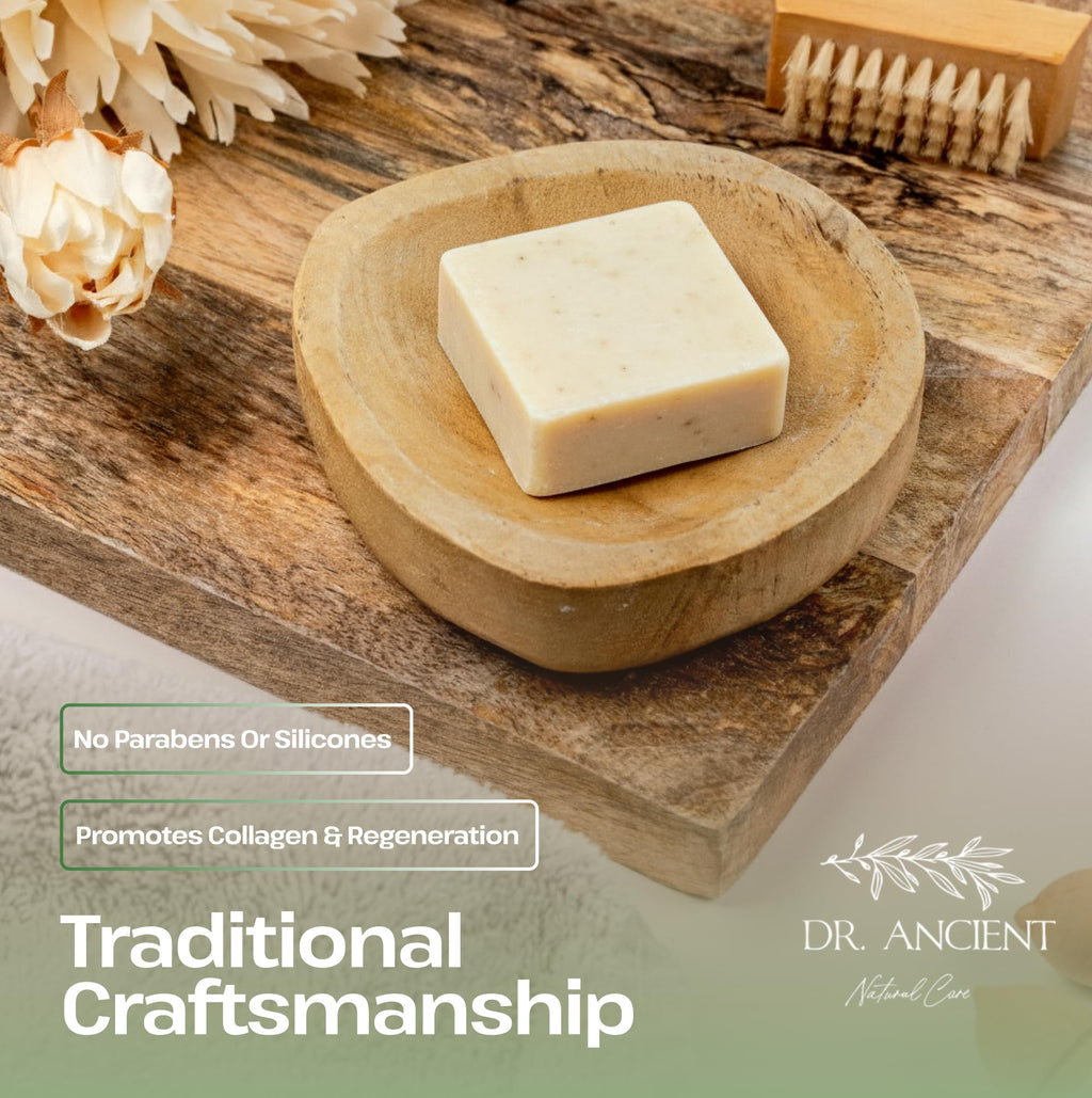 Dr.Ancient Turmeric Soap Bar, Organic Soap Bars Handcrafted the Traditional Way, Natural Chemical-Free, Vegan, Used for Face Wash, Body Wash, and Hand Cleansing, Nourishing & Daily Skincare Routine