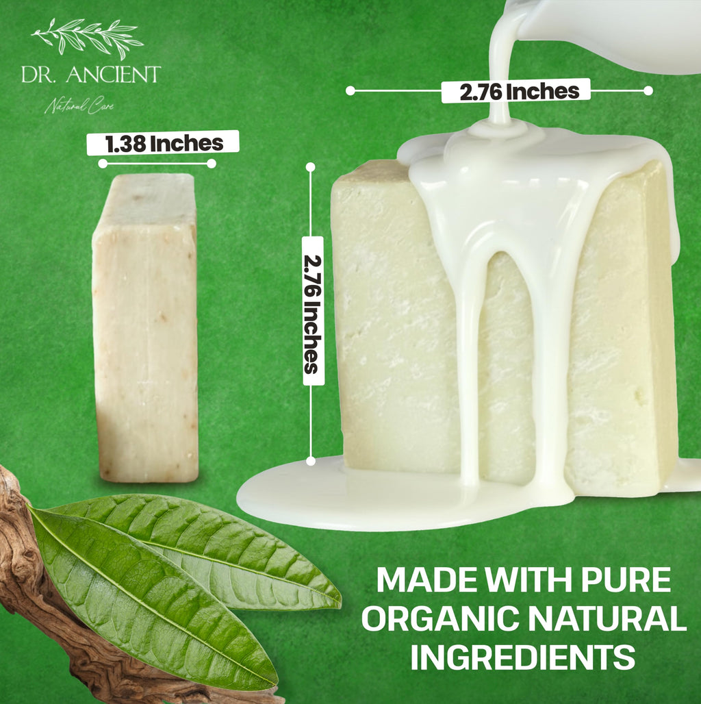 Dr.Ancient Turmeric Soap Bar, Organic Soap Bars Handcrafted the Traditional Way, Natural Chemical-Free, Vegan, Used for Face Wash, Body Wash, and Hand Cleansing, Nourishing & Daily Skincare Routine