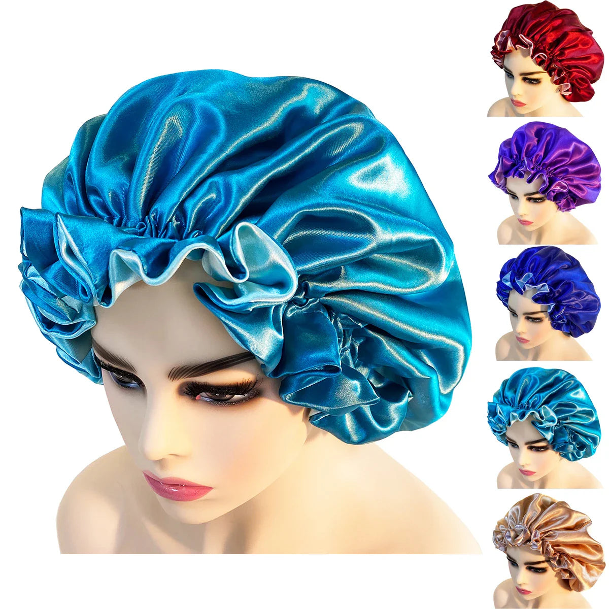 Adjustable Satin Sleep Bonnet