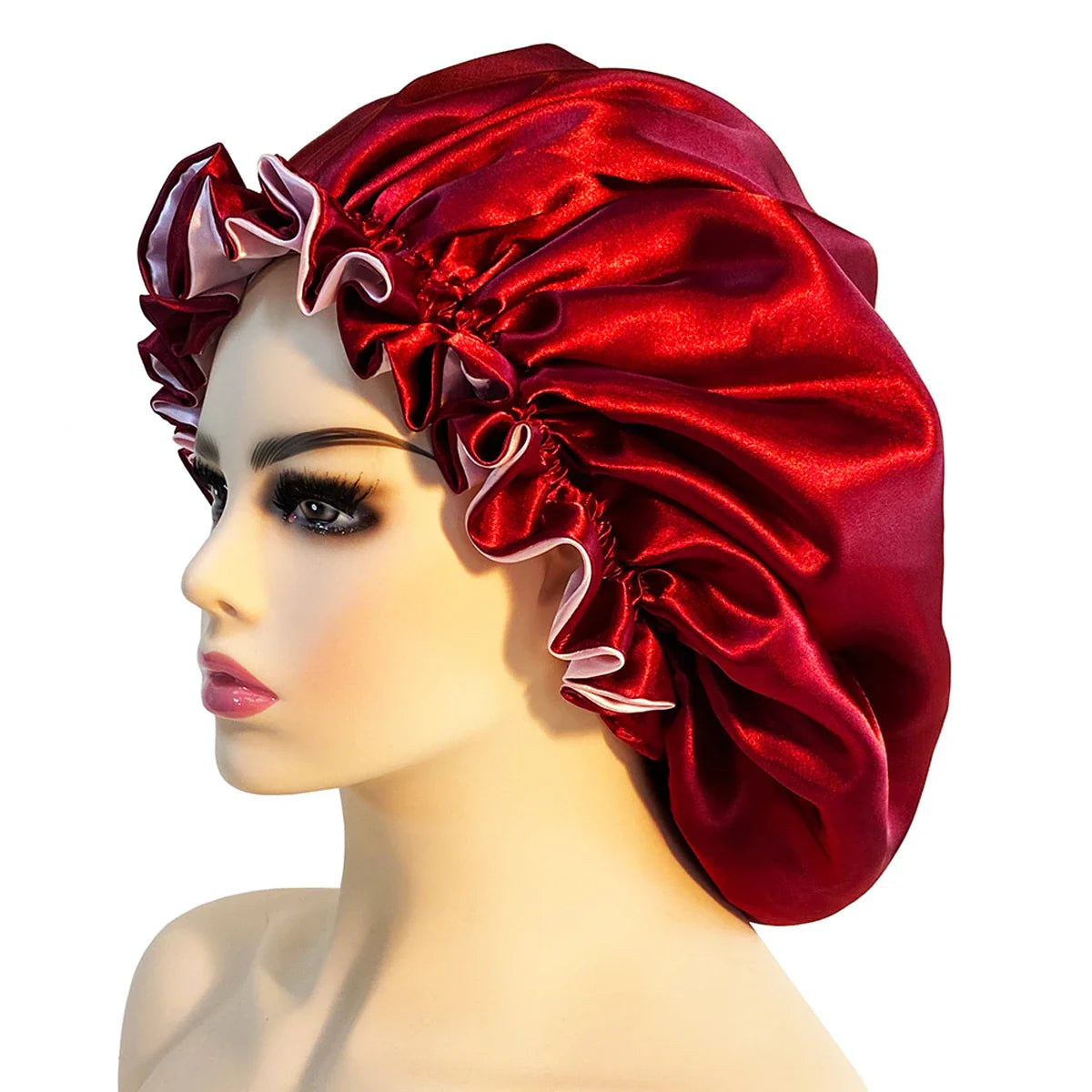 Adjustable Satin Sleep Bonnet