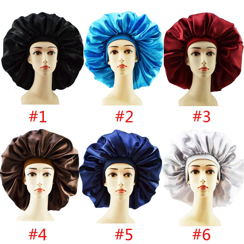 Adjustable Satin Sleep Bonnet