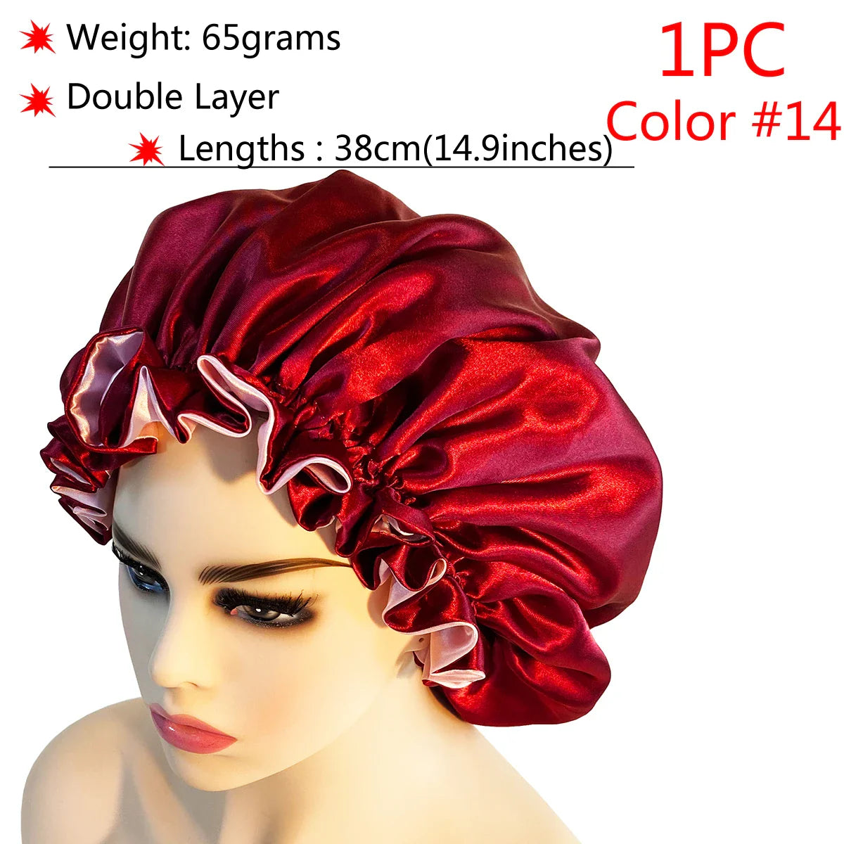 Adjustable Satin Sleep Bonnet