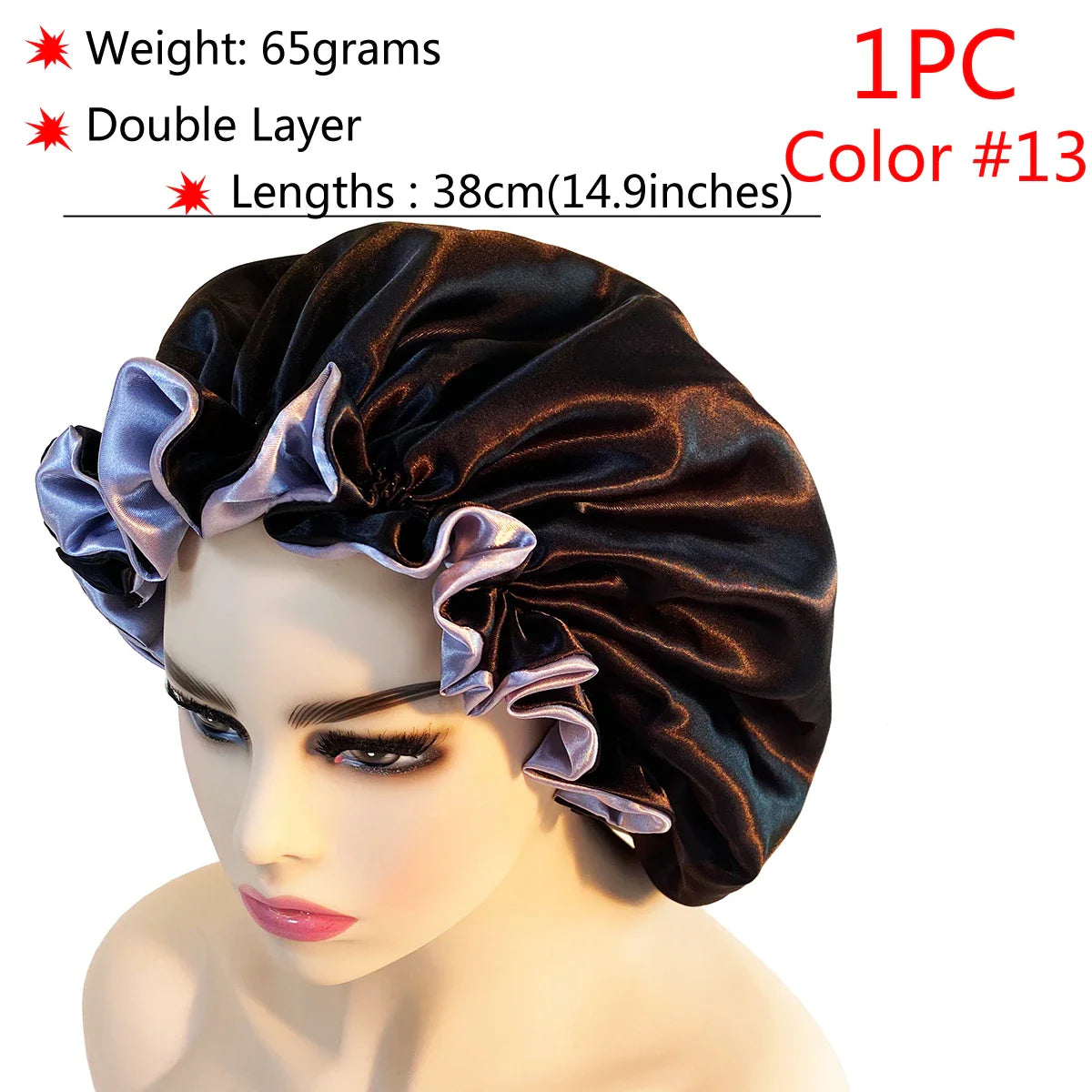 Adjustable Satin Sleep Bonnet