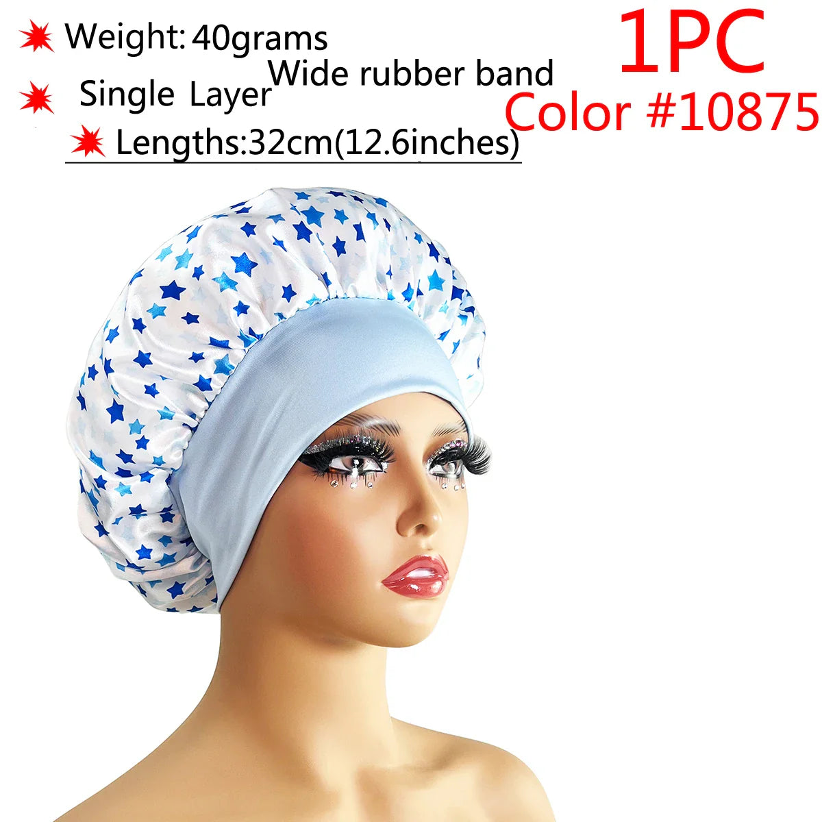 Adjustable Satin Sleep Bonnet