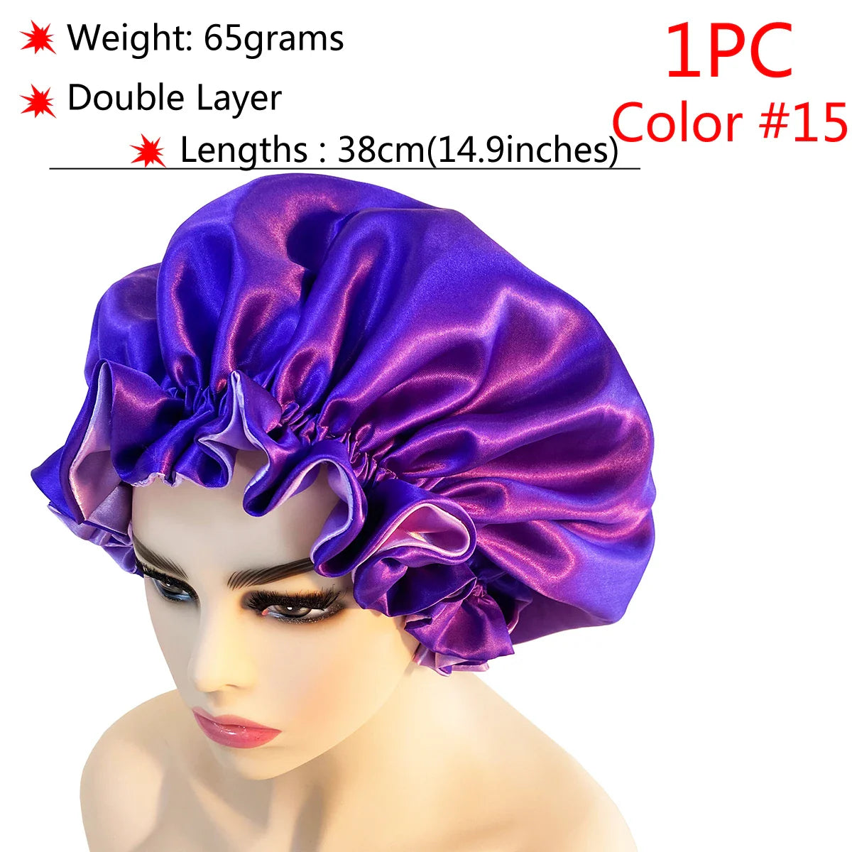 Adjustable Satin Sleep Bonnet