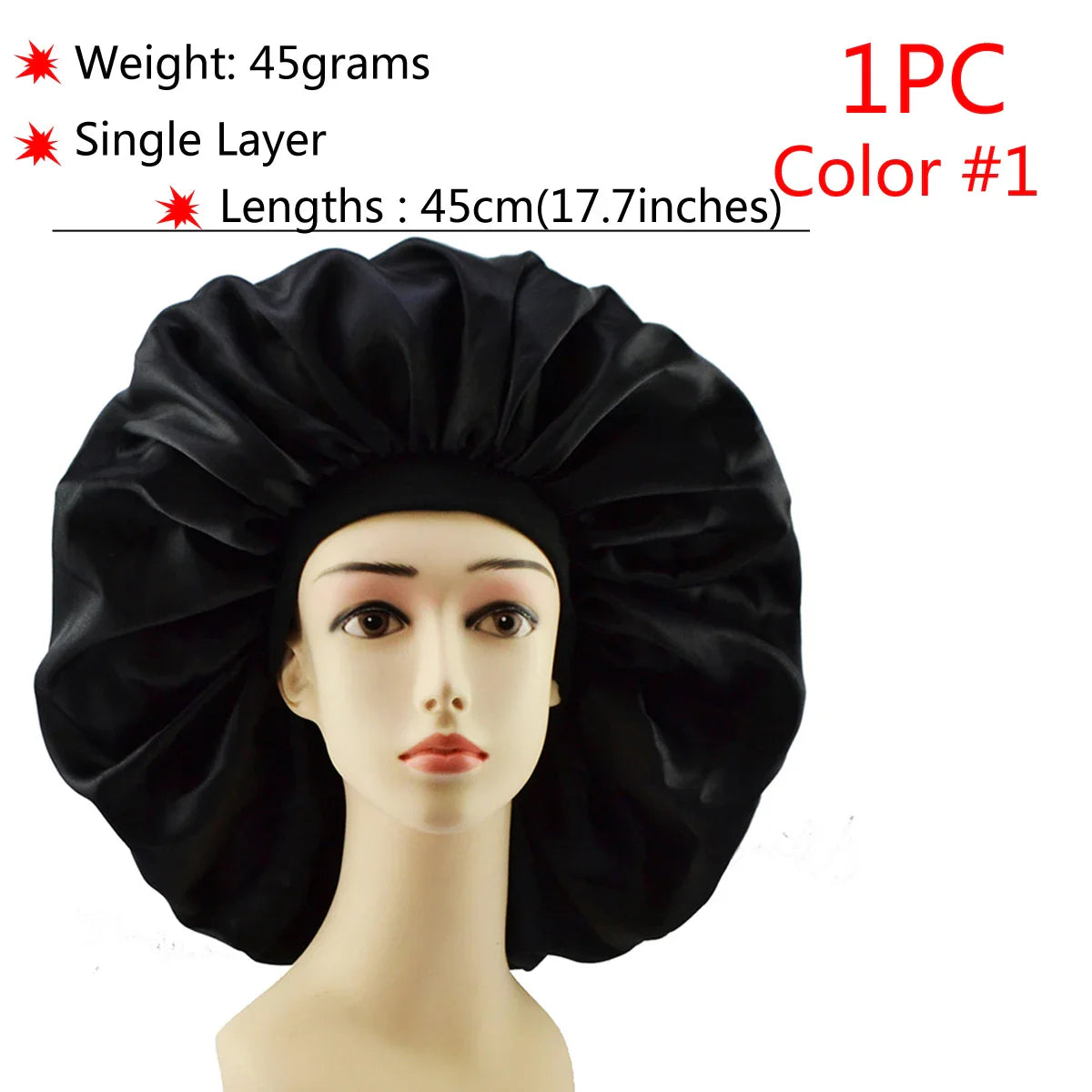 Adjustable Satin Sleep Bonnet