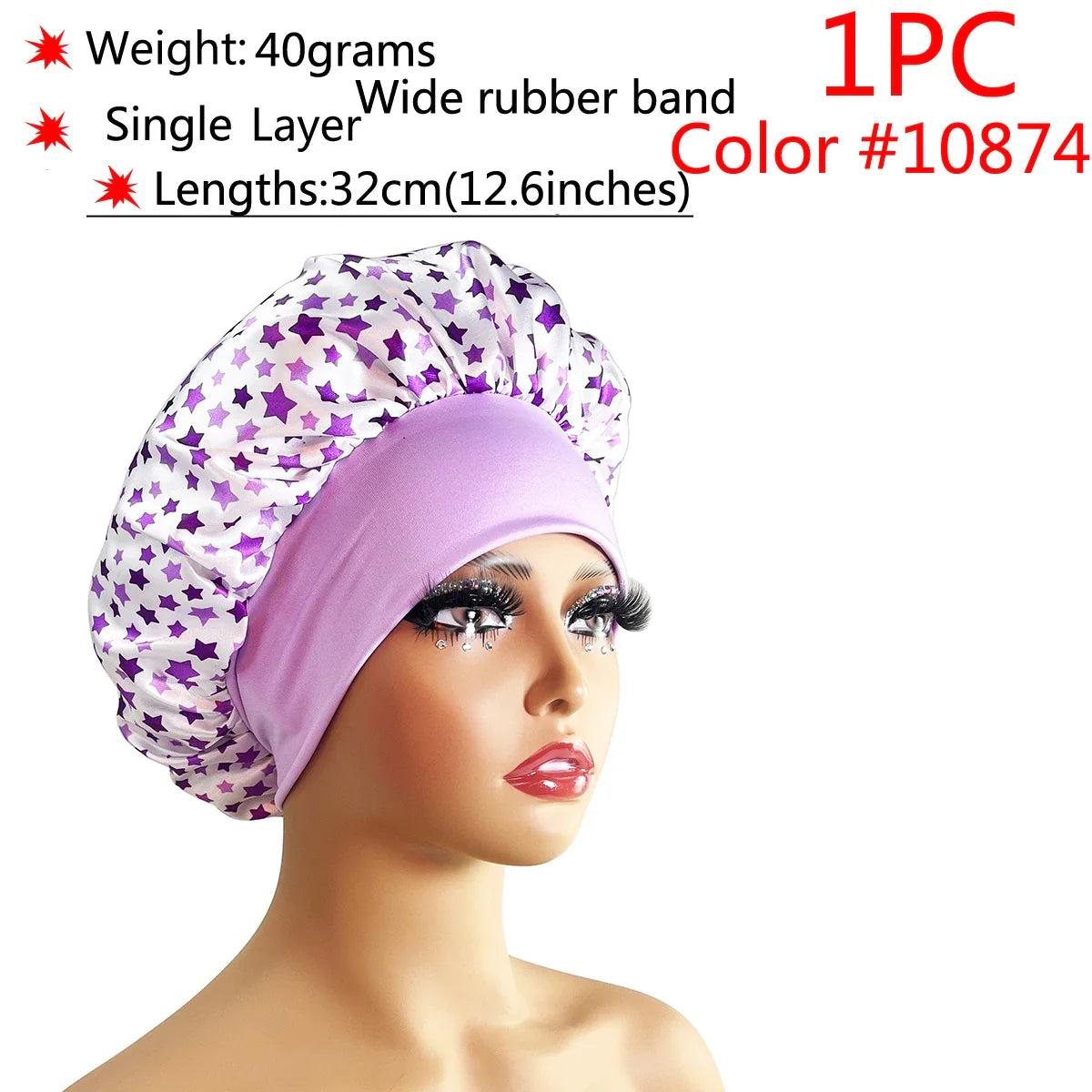 Adjustable Satin Sleep Bonnet