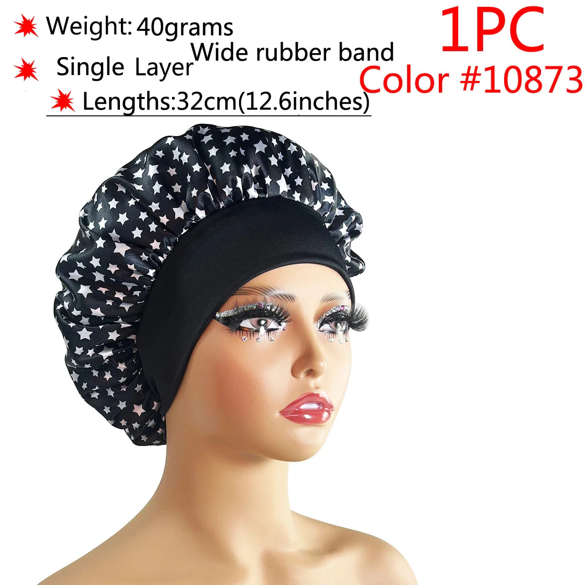 Adjustable Satin Sleep Bonnet