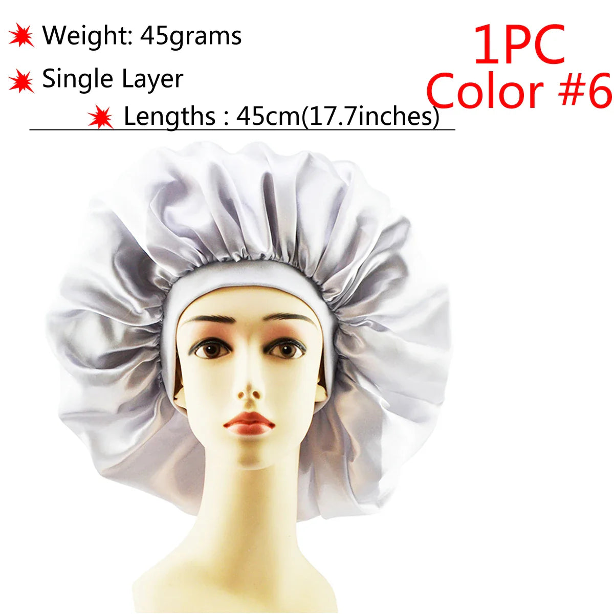 Adjustable Satin Sleep Bonnet