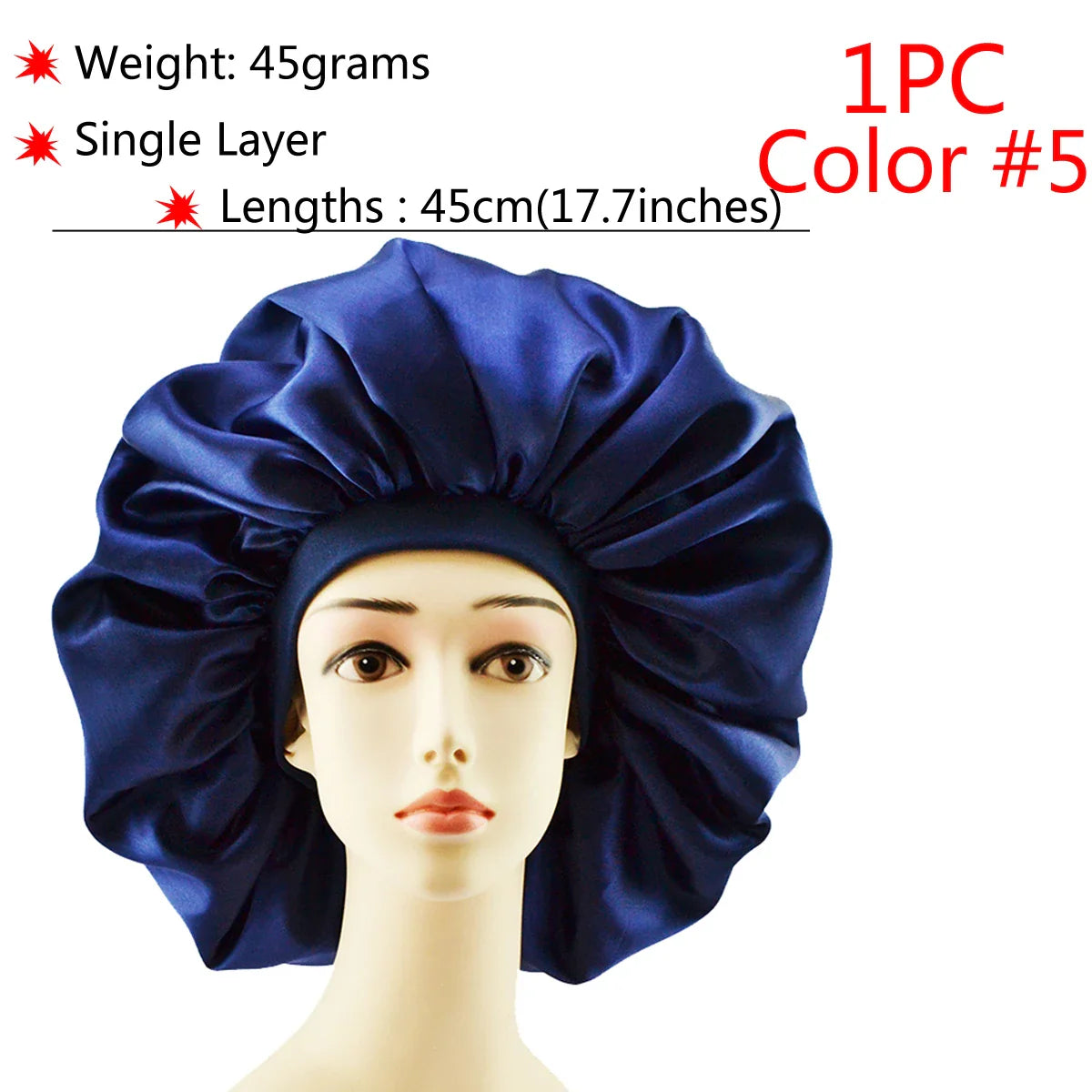 Adjustable Satin Sleep Bonnet