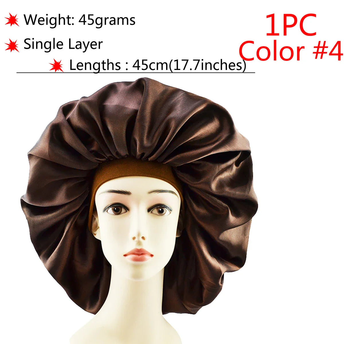 Adjustable Satin Sleep Bonnet