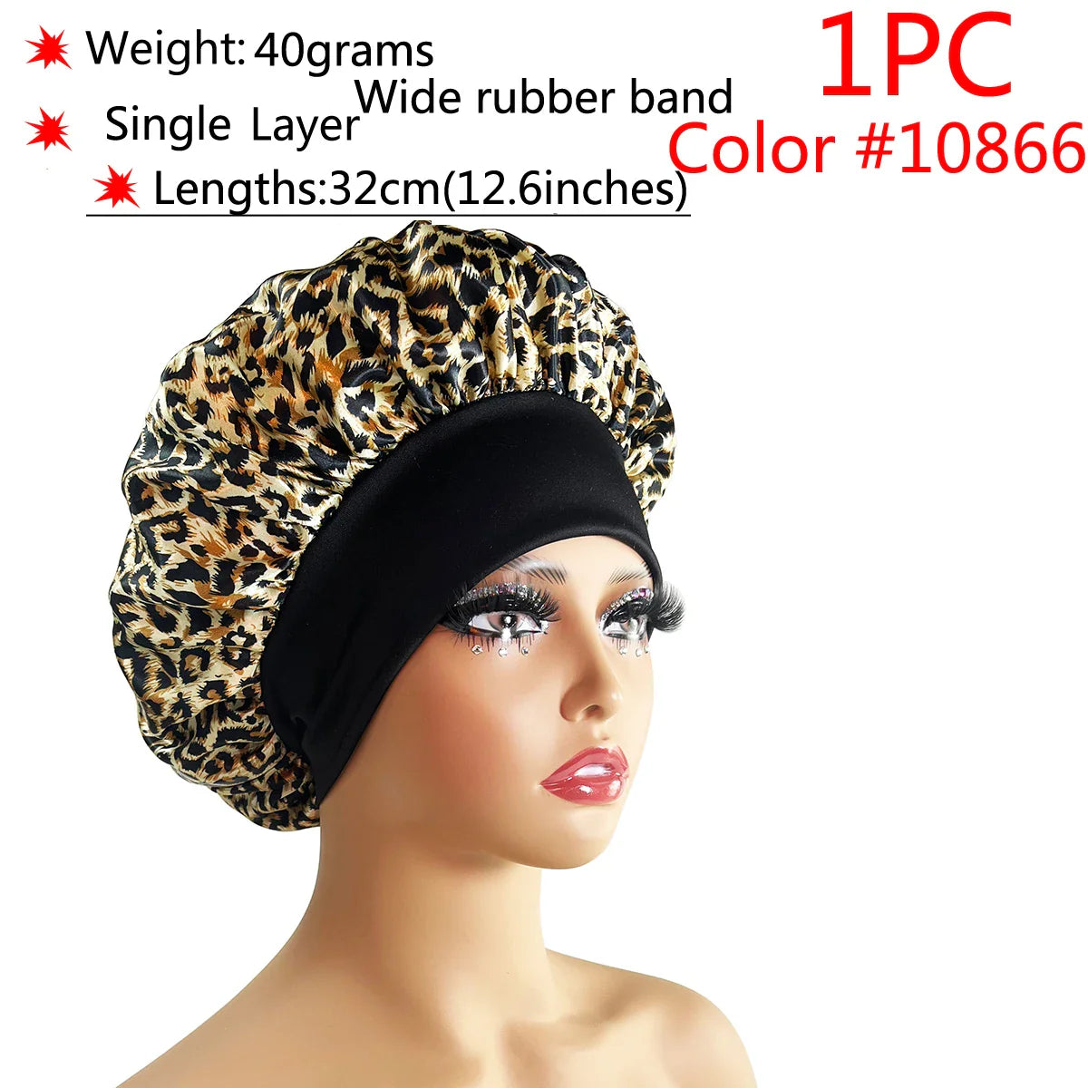 Adjustable Satin Sleep Bonnet