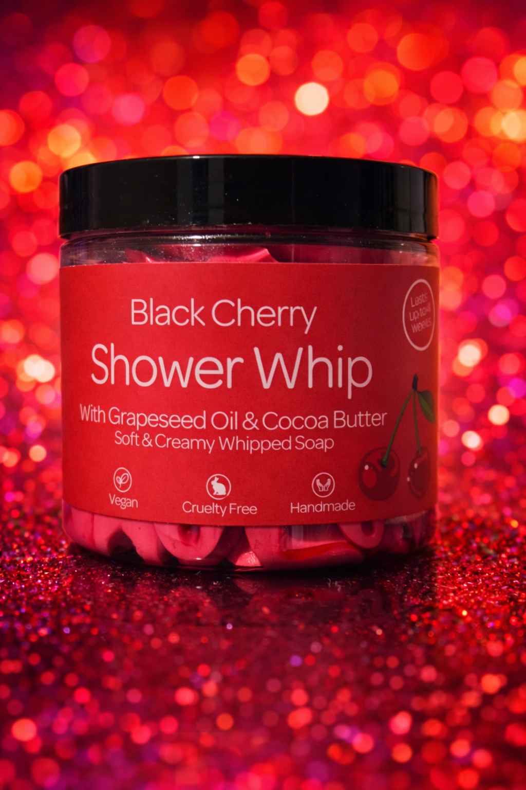 Black Cherry Whipped Soap (150g)