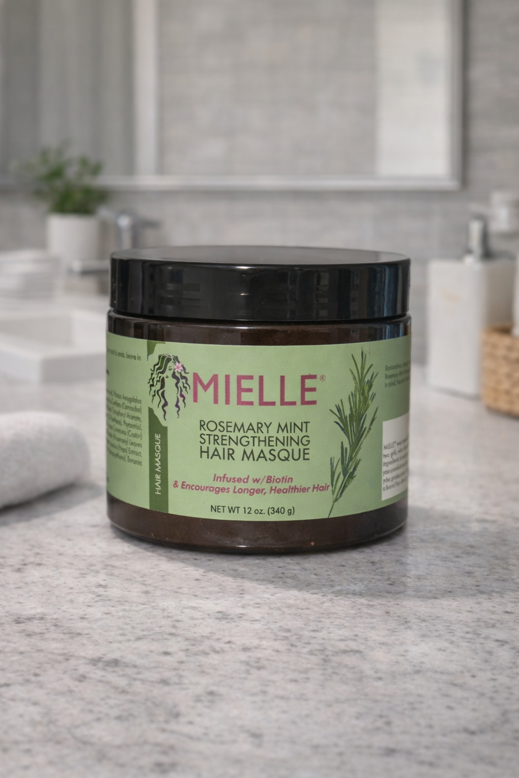 Mielle Organics Rosemary Mint Strengthening Hair Masque 12oz