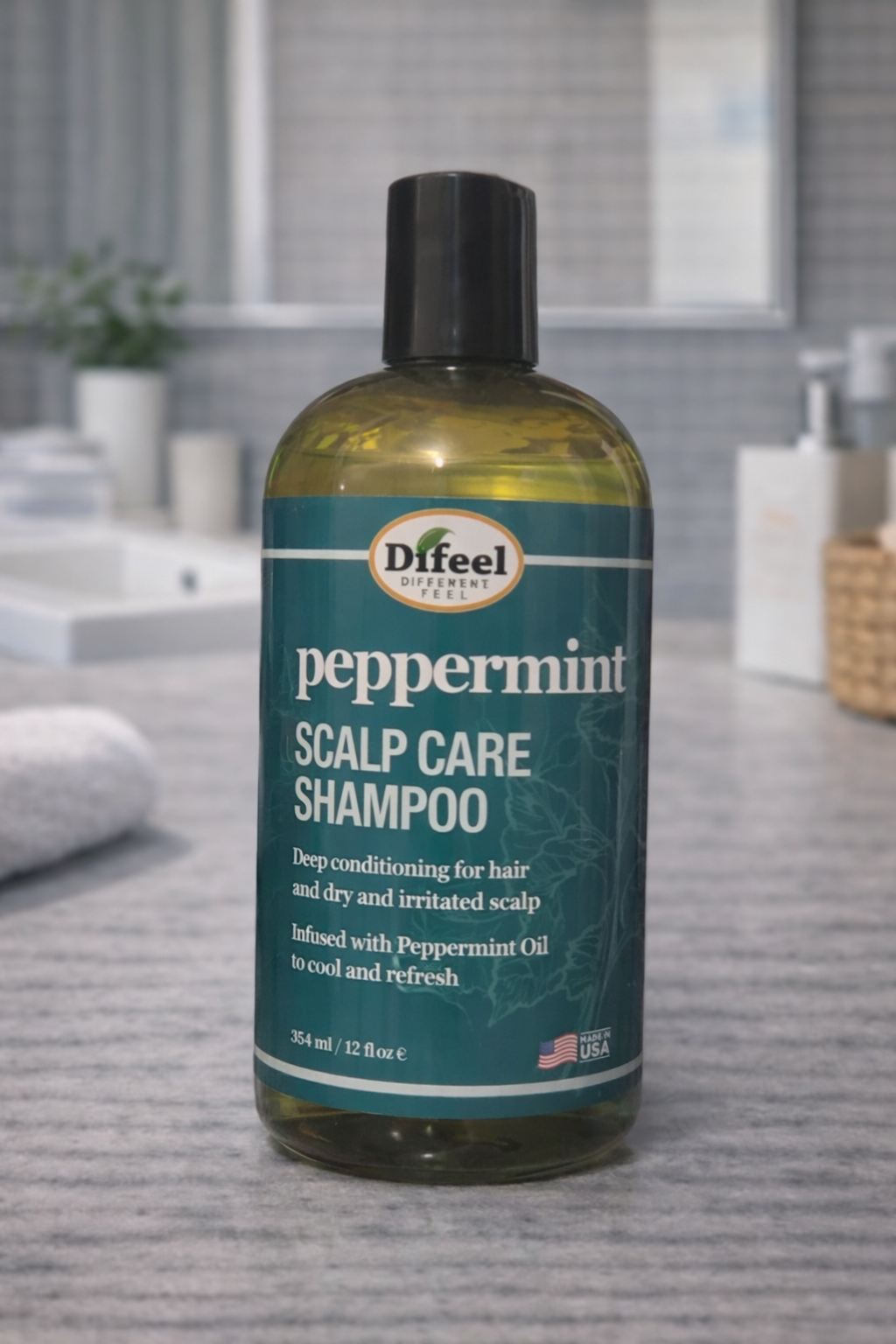 Difeel Peppermint Scalp Care Shampoo (354.9ml)